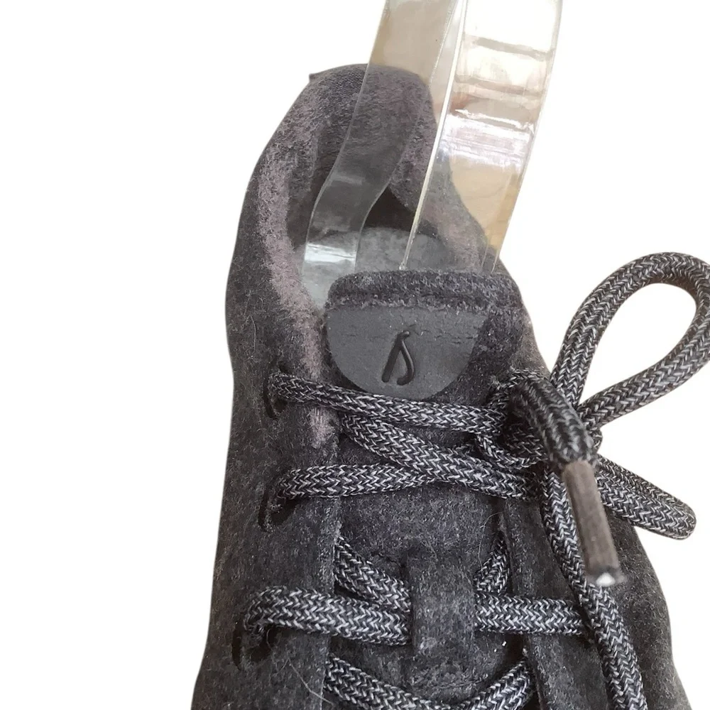 Allbirds Wool Runners Black Lace-Up Sneakers Size 9 M Lightweight Comfort